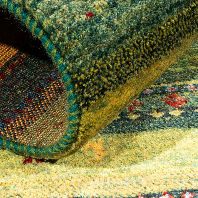 Alfombra Gabbeh - Loribaft Persa - Real - 128 x 85 cm - multicolor