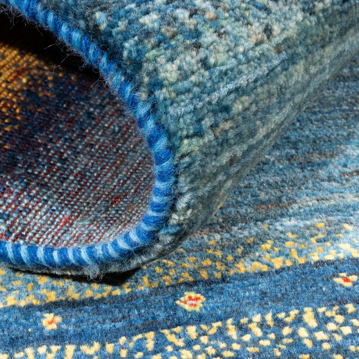 Alfombra Gabbeh - Loribaft Persa - Real - 141 x 87 cm - multicolor