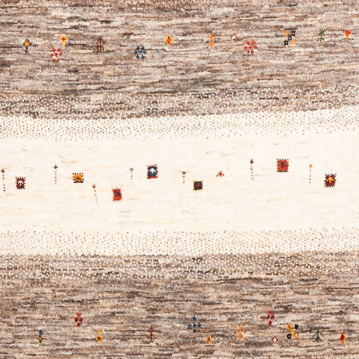 Alfombra Gabbeh - Loribaft Persa - Real - 214 x 156 cm - multicolor