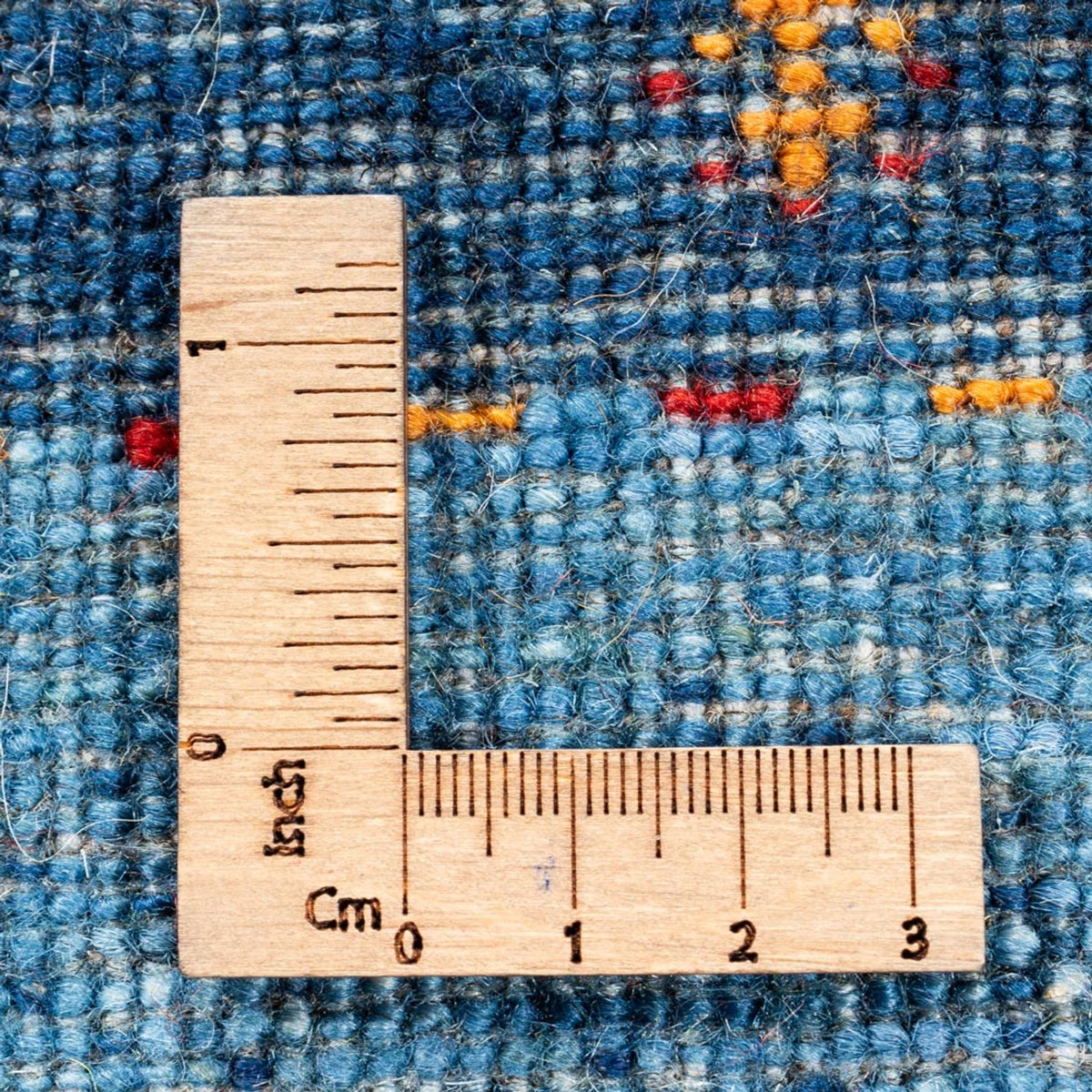 Alfombra Gabbeh - Loribaft Persa - 204 x 153 cm - azul