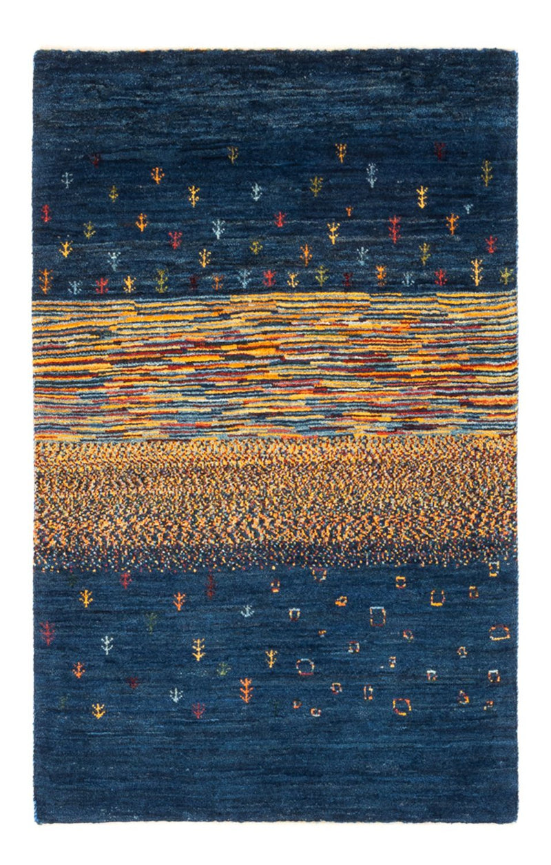 Alfombra Gabbeh - Loribaft Persa - Real - 126 x 83 cm - multicolor