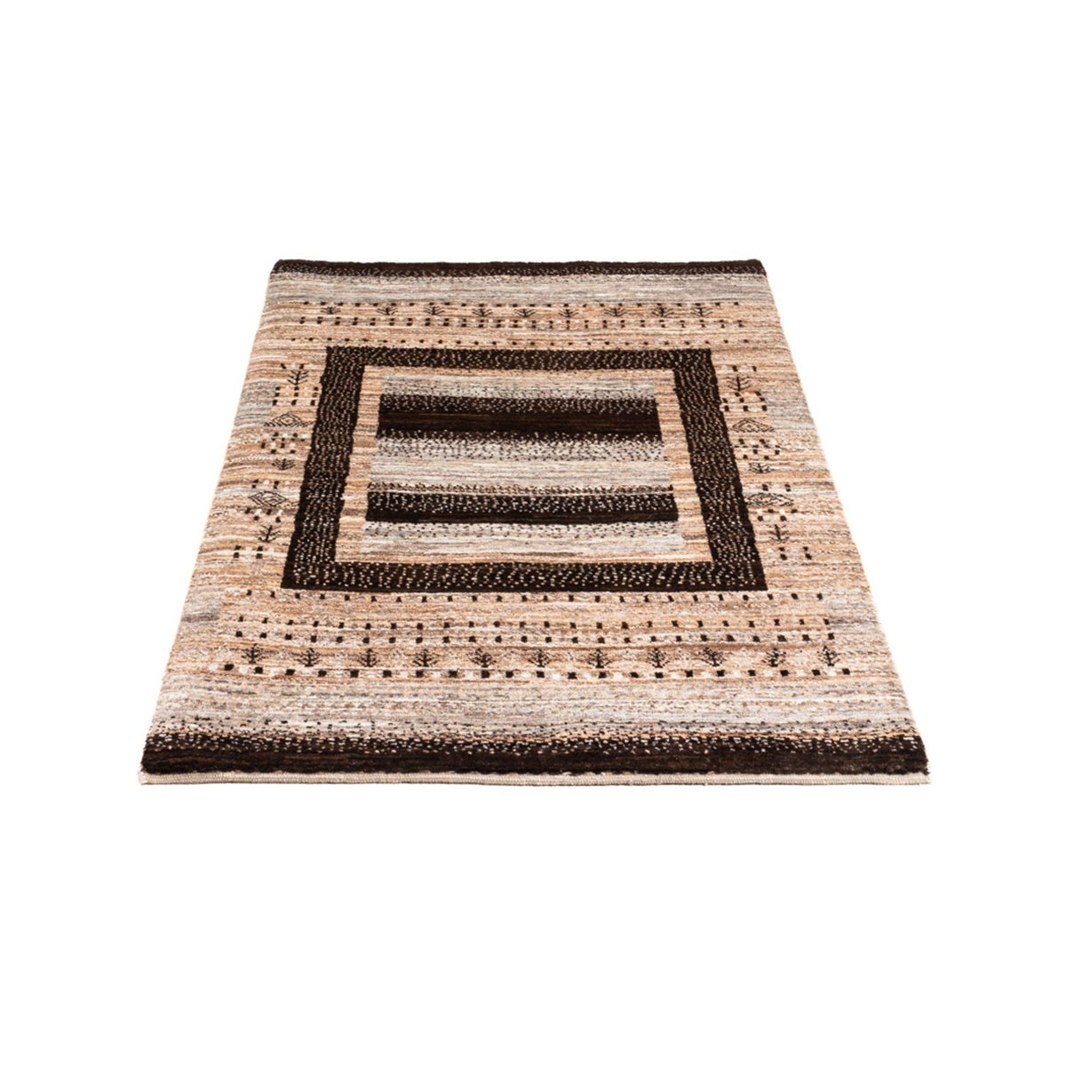 Alfombra Gabbeh - Loribaft Persa - Real - 134 x 82 cm - multicolor