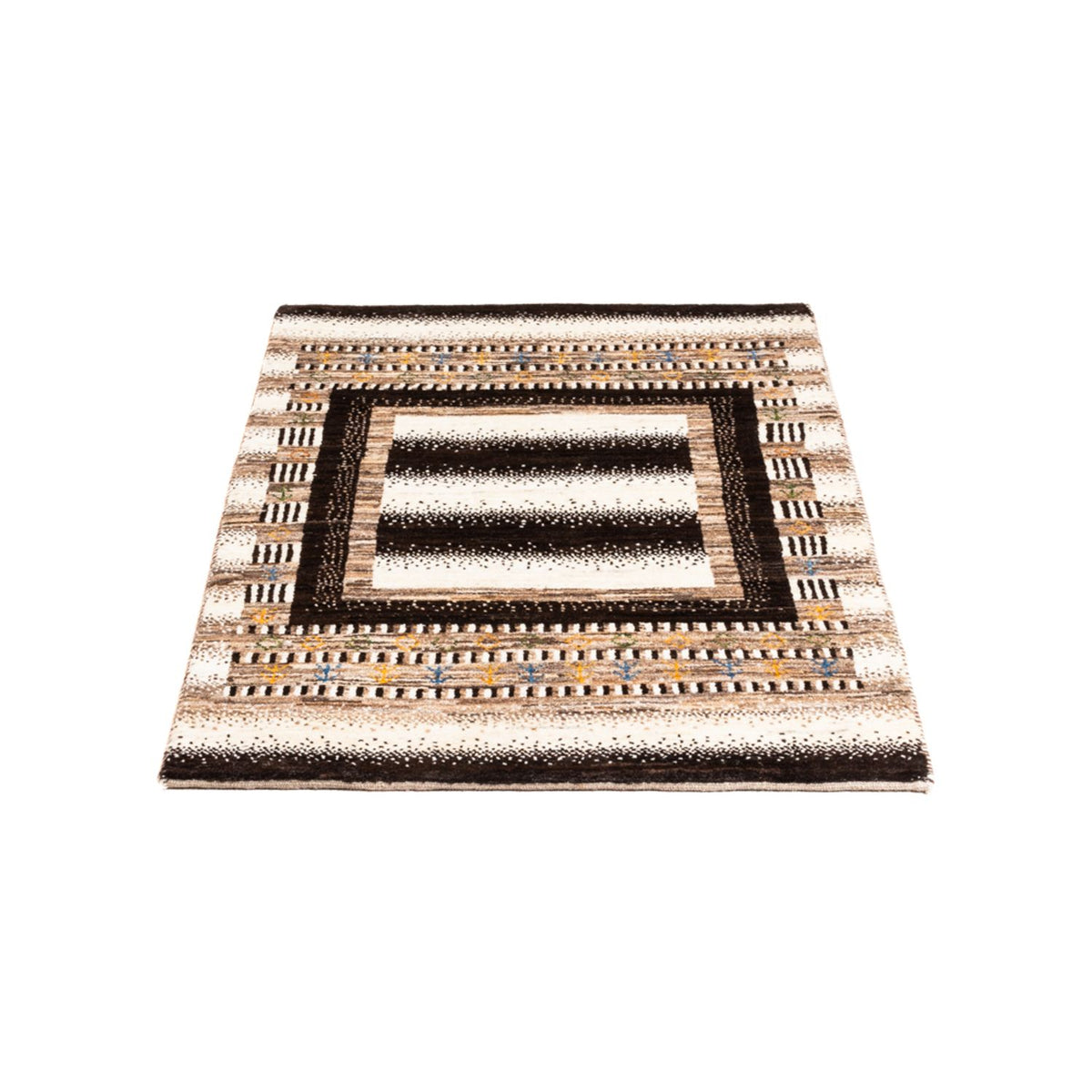 Alfombra Gabbeh - Loribaft Persa - Real - 111 x 72 cm - multicolor