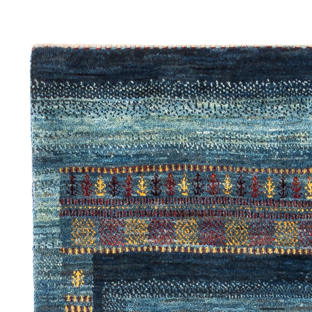 Alfombra Gabbeh - Loribaft Persa - Real - 132 x 90 cm - multicolor