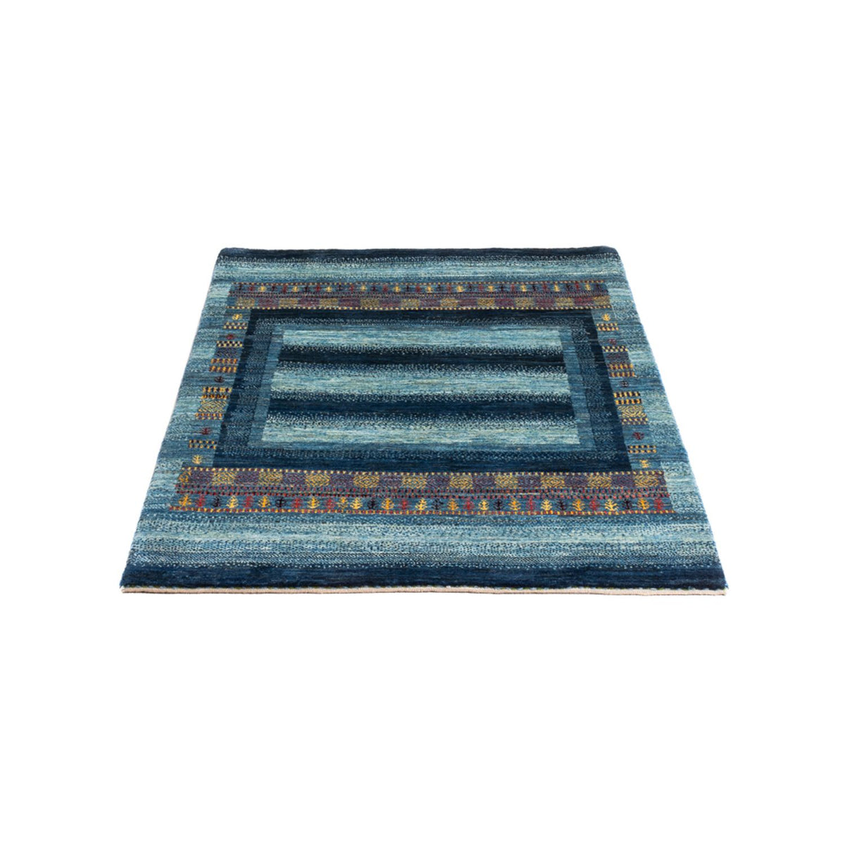 Alfombra Gabbeh - Loribaft Persa - Real - 132 x 90 cm - multicolor