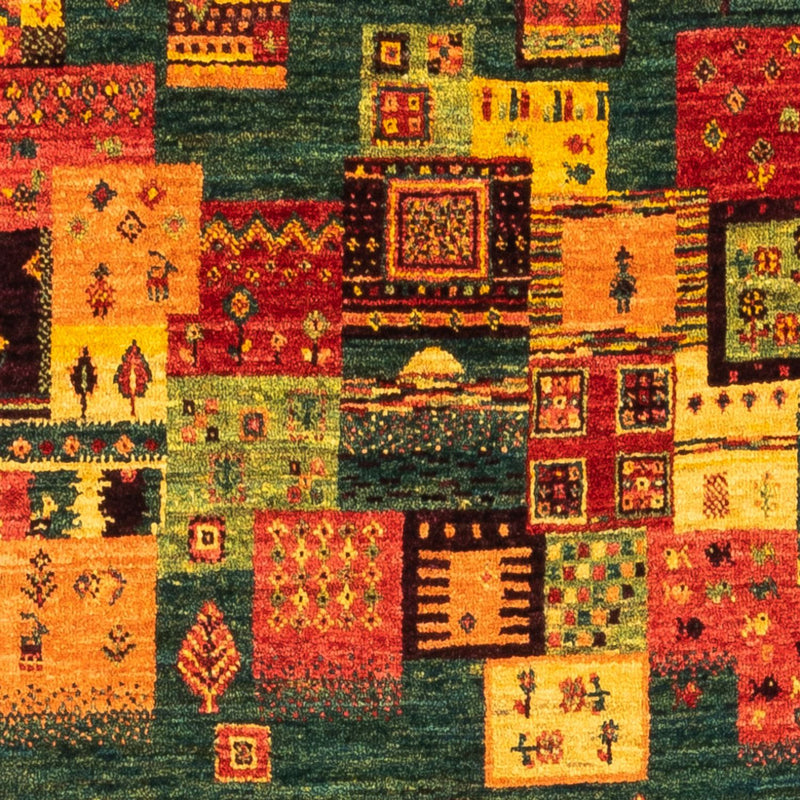 Alfombra Gabbeh - Loribaft Persa - Real - 137 x 84 cm - multicolor
