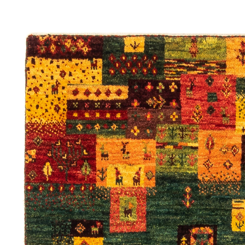 Alfombra Gabbeh - Loribaft Persa - Real - 137 x 84 cm - multicolor
