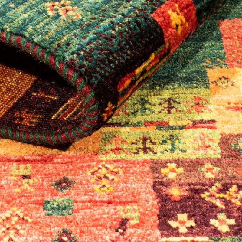 Alfombra Gabbeh - Loribaft Persa - Real - 137 x 84 cm - multicolor