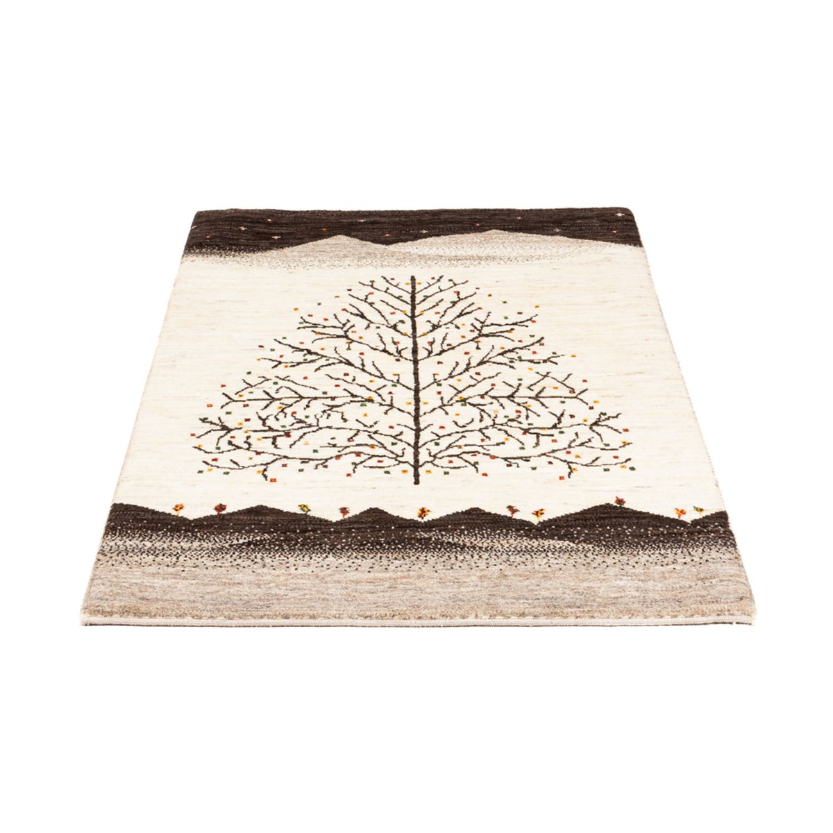 Alfombra Gabbeh - Loribaft Persa - Real - 132 x 84 cm - crema