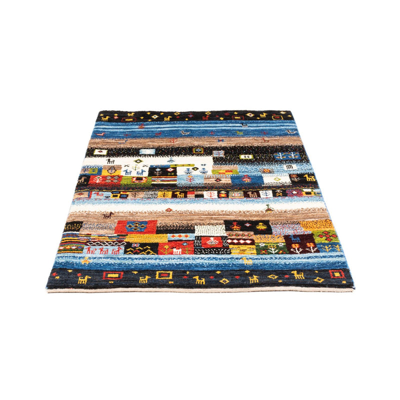 Alfombra Gabbeh - Loribaft Persa - Real - 132 x 85 cm - multicolor