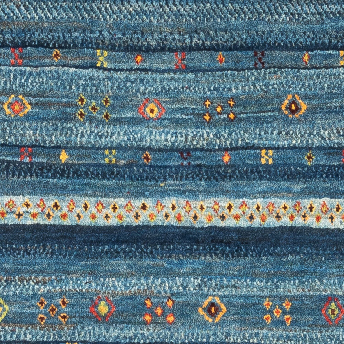 Alfombra Gabbeh - Loribaft Persa - Real - 129 x 84 cm - multicolor