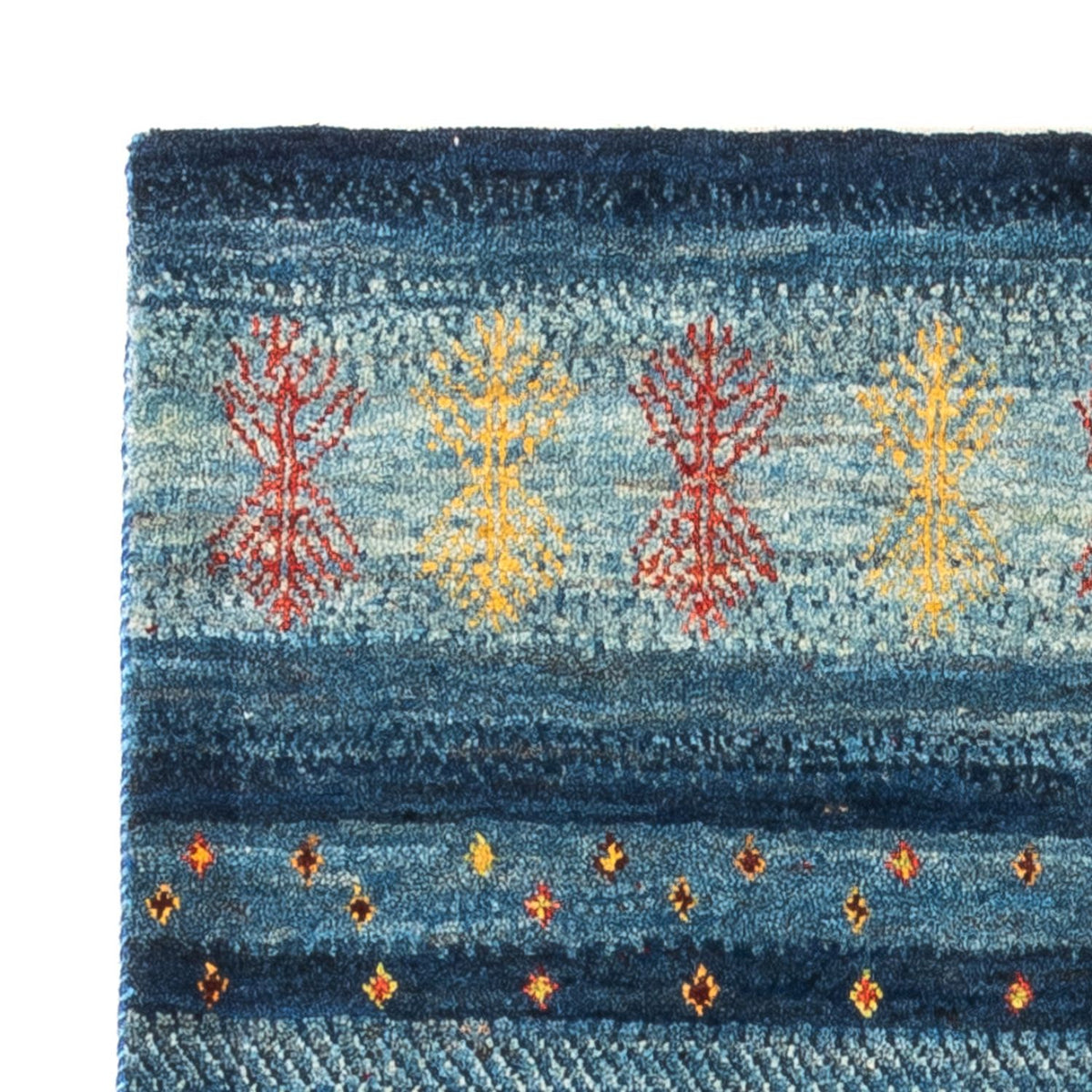 Alfombra Gabbeh - Loribaft Persa - Real - 129 x 84 cm - multicolor