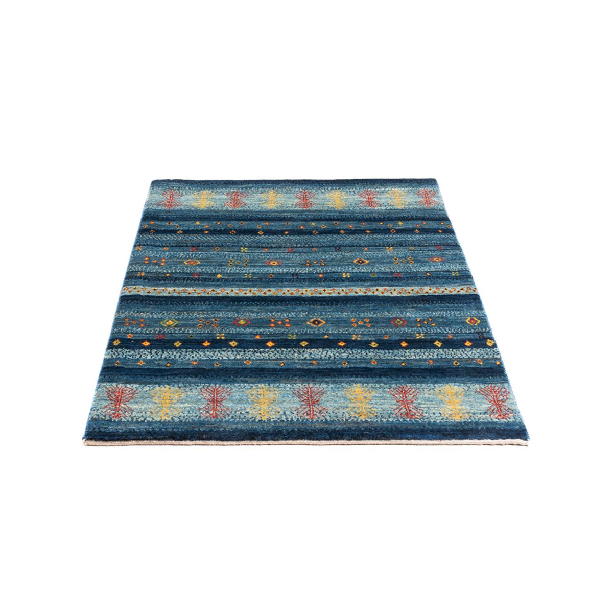 Alfombra Gabbeh - Loribaft Persa - Real - 129 x 84 cm - multicolor