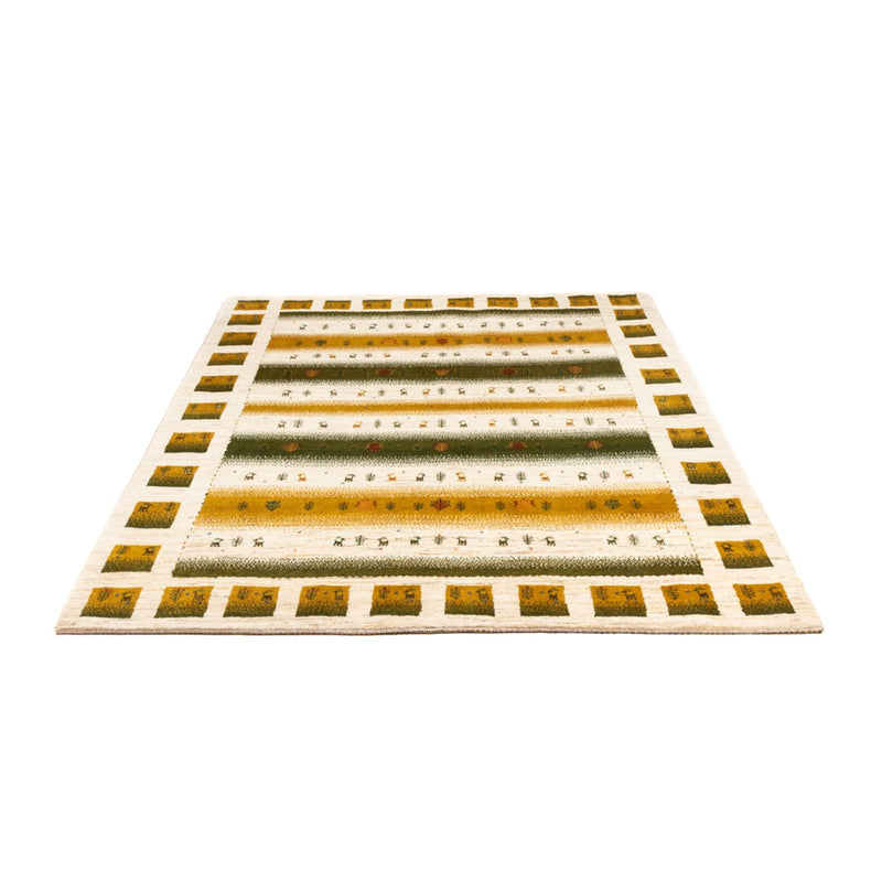 Alfombra Gabbeh - Loribaft Persa - 203 x 158 cm - natural