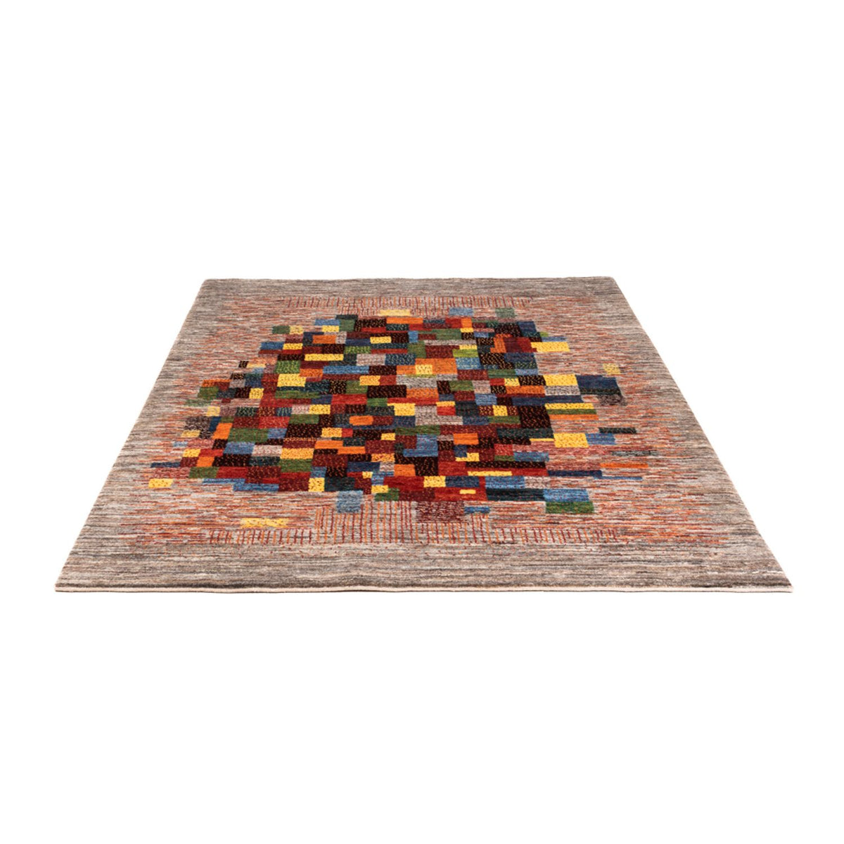 Alfombra Gabbeh - Loribaft Persa - Real - 203 x 153 cm - multicolor