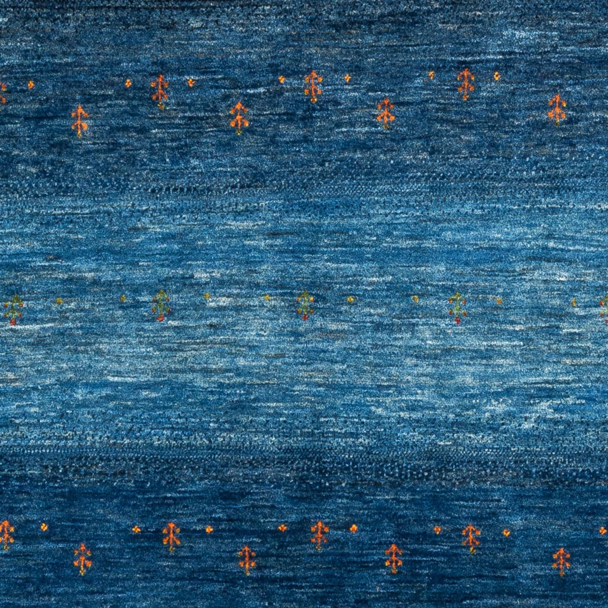 Alfombra Gabbeh - Loribaft Persa - 209 x 160 cm - azul