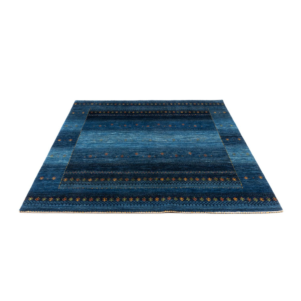 Alfombra Gabbeh - Loribaft Persa - 209 x 160 cm - azul