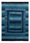 Alfombra Gabbeh - Loribaft Persa - Real - 210 x 150 cm - azul