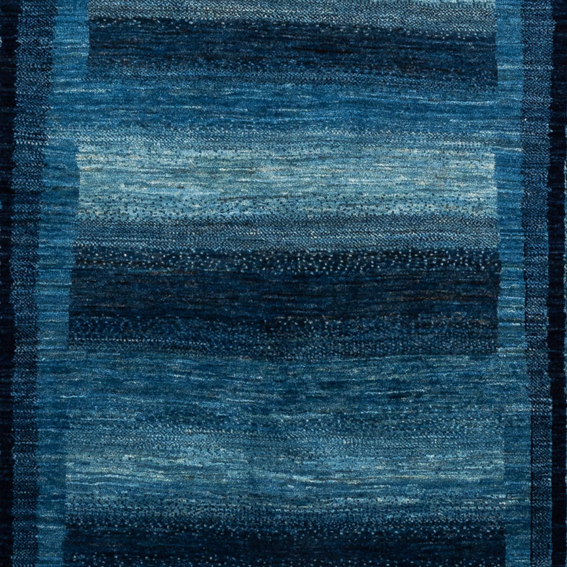 Alfombra Gabbeh - Loribaft Persa - Real - 210 x 150 cm - azul