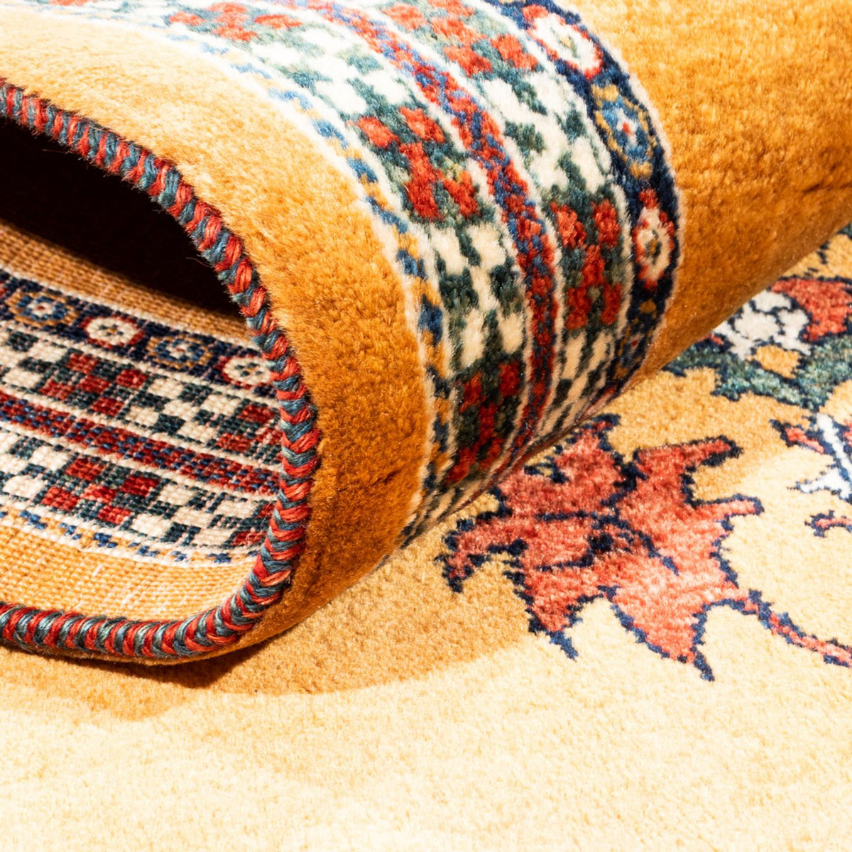 Alfombra Gabbeh - Persa - 148 x 105 cm - oro