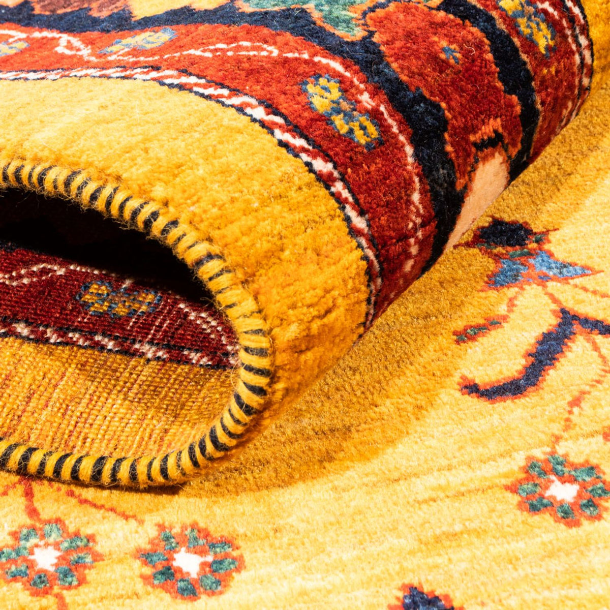 Alfombra Gabbeh - Persa - 198 x 149 cm - oro