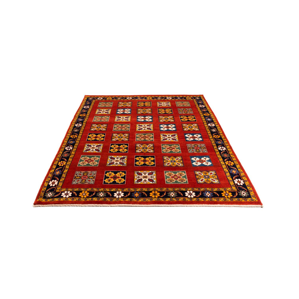 Alfombra Gabbeh - Persa - 213 x 150 cm - naranja