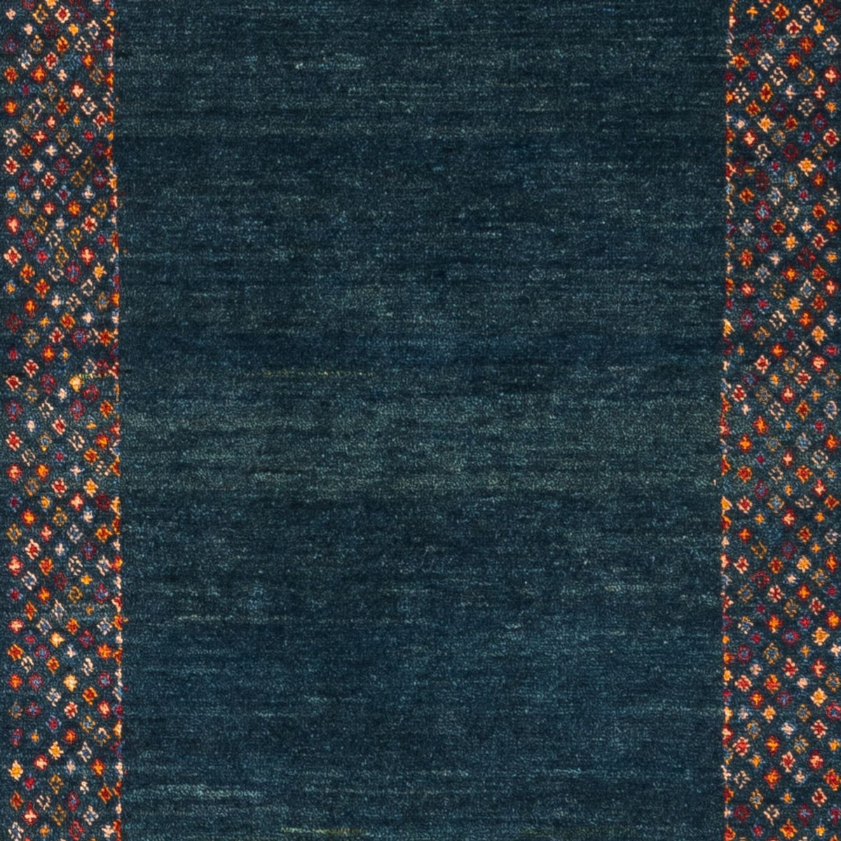 Alfombra de pasillo Alfombra Gabbeh - Persa - 200 x 85 cm - azul oscuro
