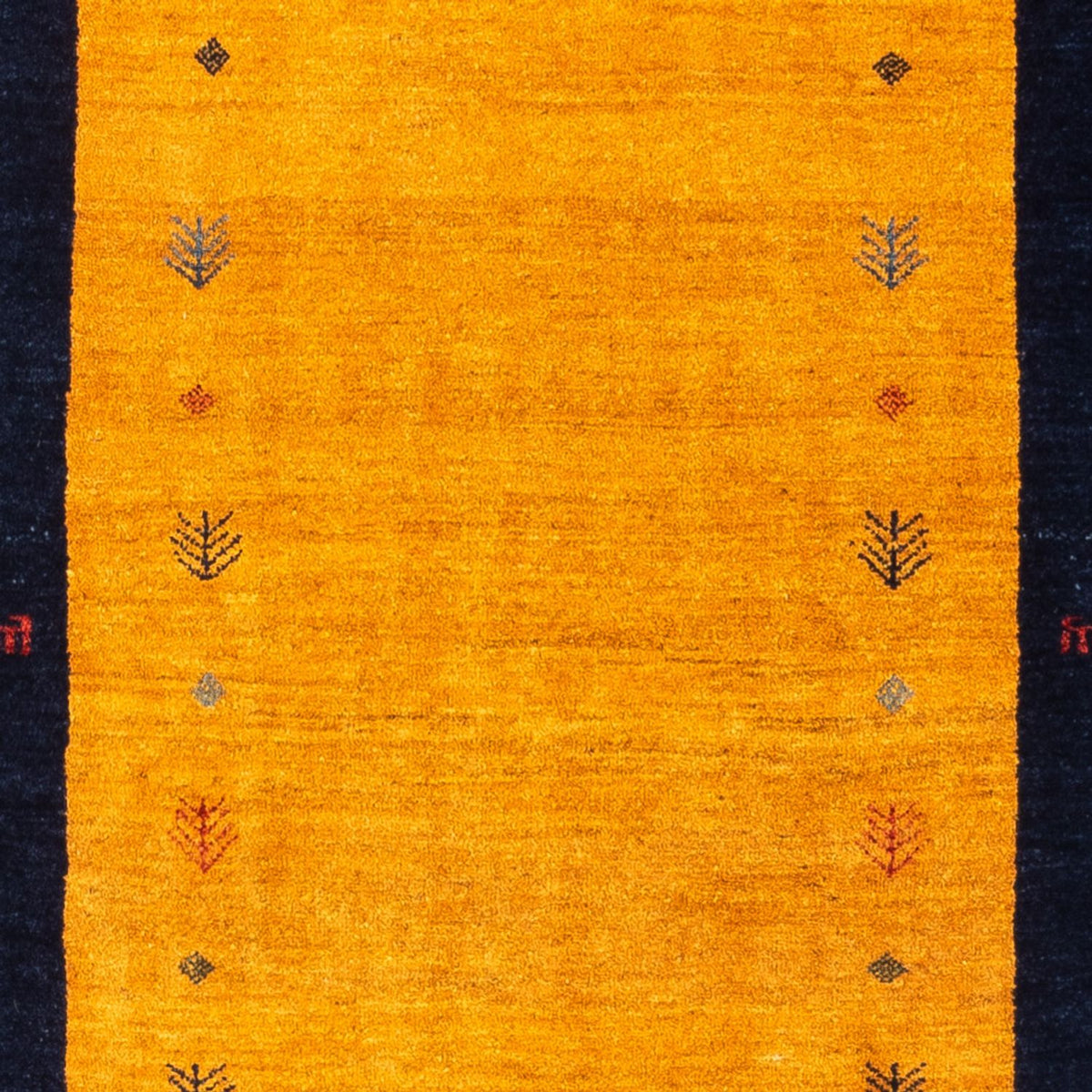 Alfombra de pasillo Alfombra Gabbeh - Persa - 188 x 82 cm - oro