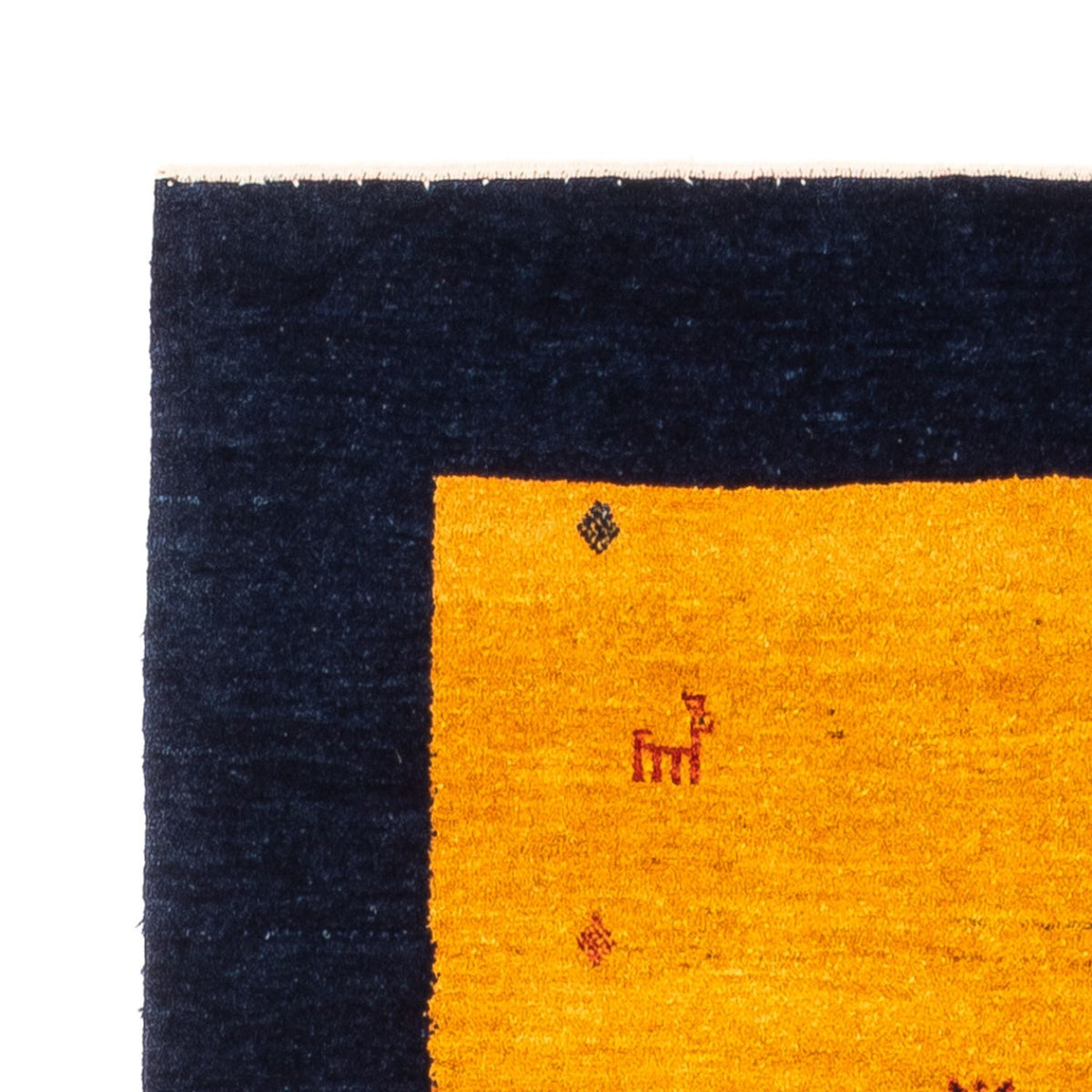 Alfombra de pasillo Alfombra Gabbeh - Persa - 188 x 82 cm - oro