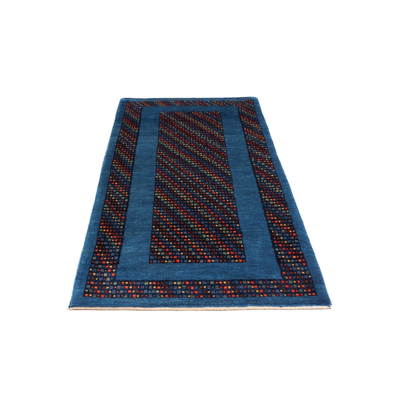Alfombra de pasillo Alfombra Gabbeh - Persa - 196 x 82 cm - azul