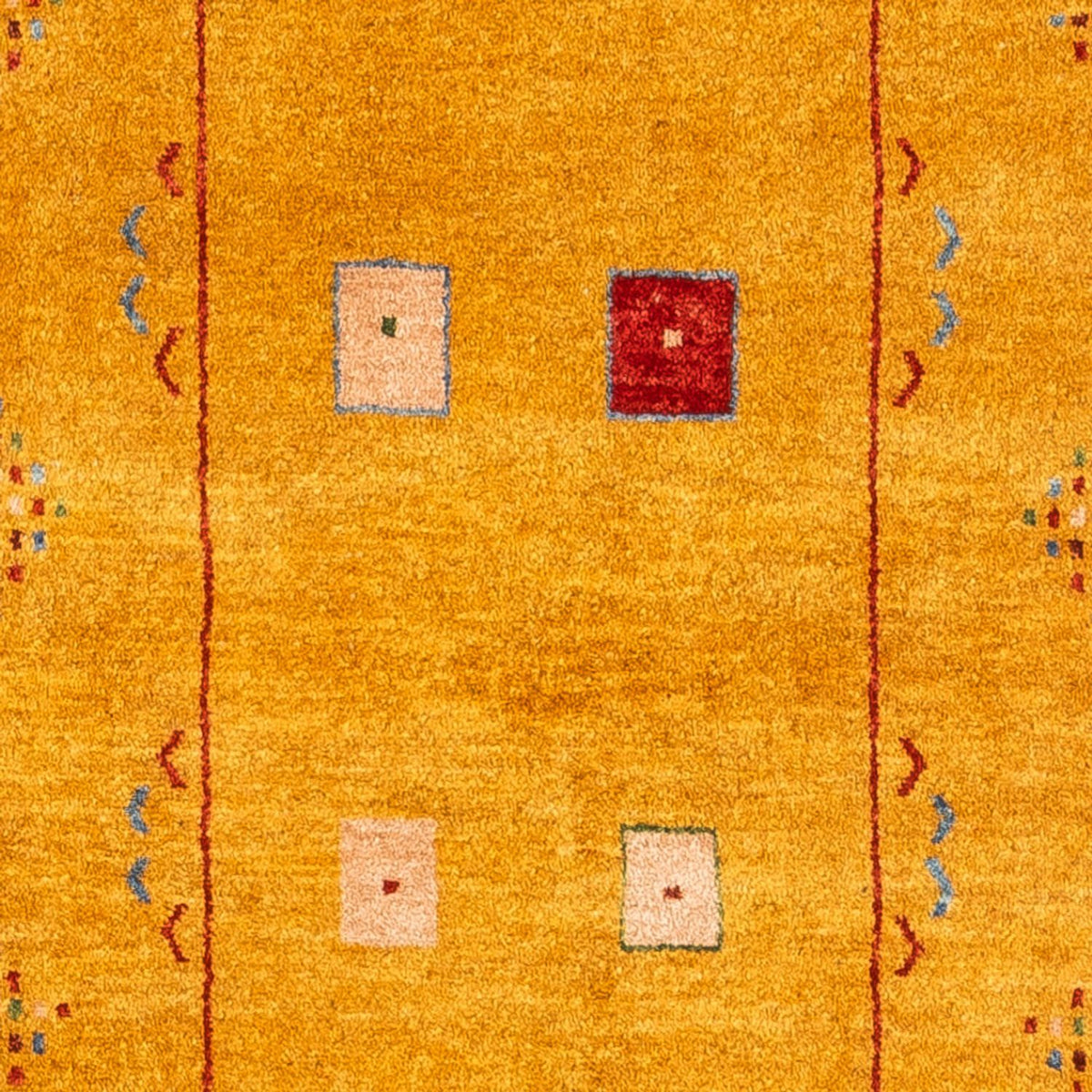 Alfombra de pasillo Alfombra Gabbeh - Persa - 204 x 84 cm - oro