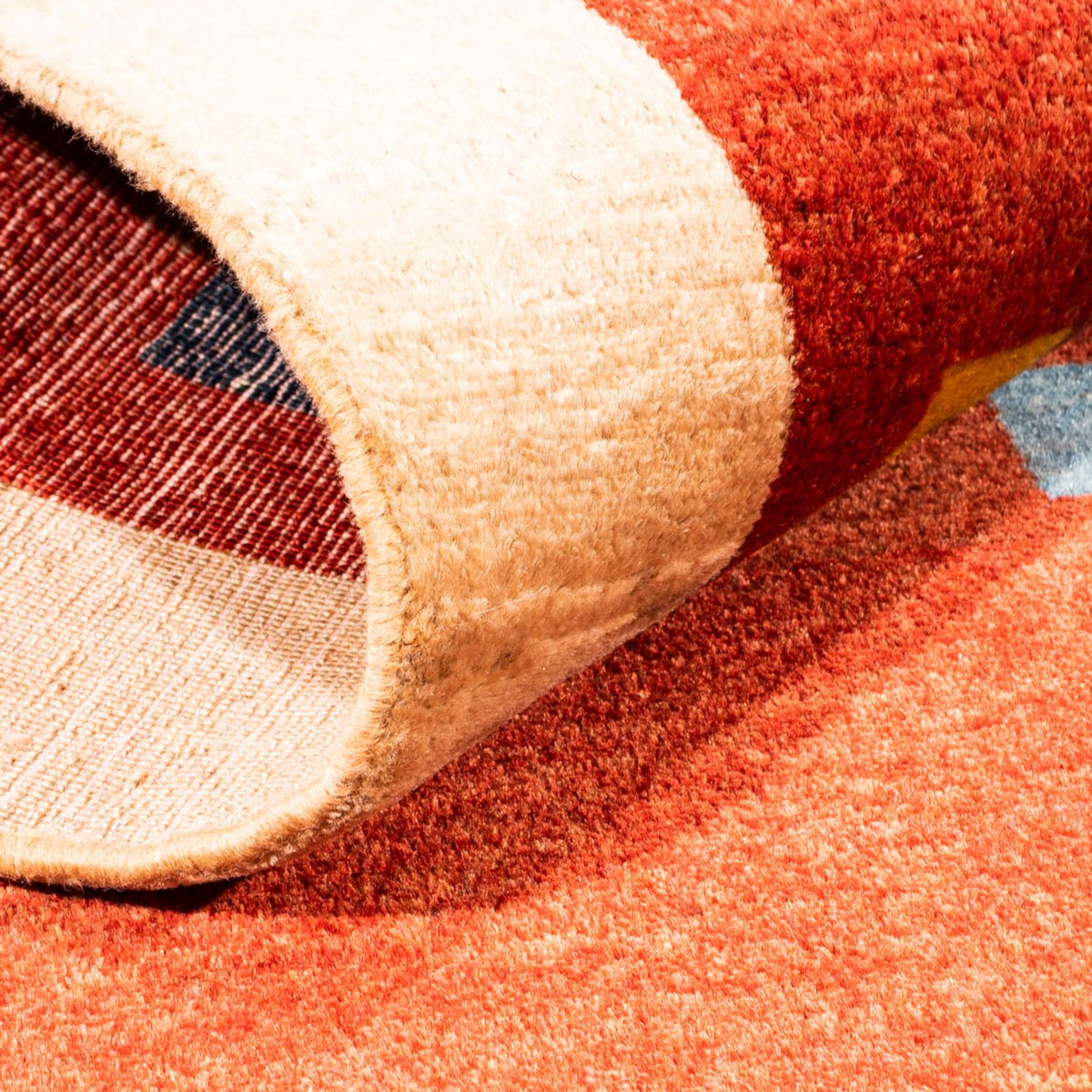 Alfombra de pasillo Alfombra Gabbeh - Persa - 190 x 79 cm - rojo