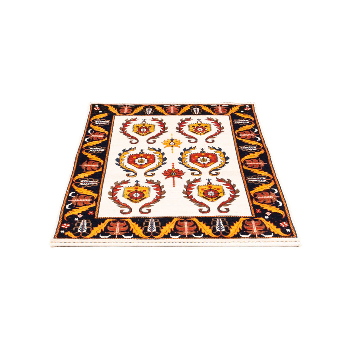 Alfombra Gabbeh - Persa - 126 x 86 cm - crema