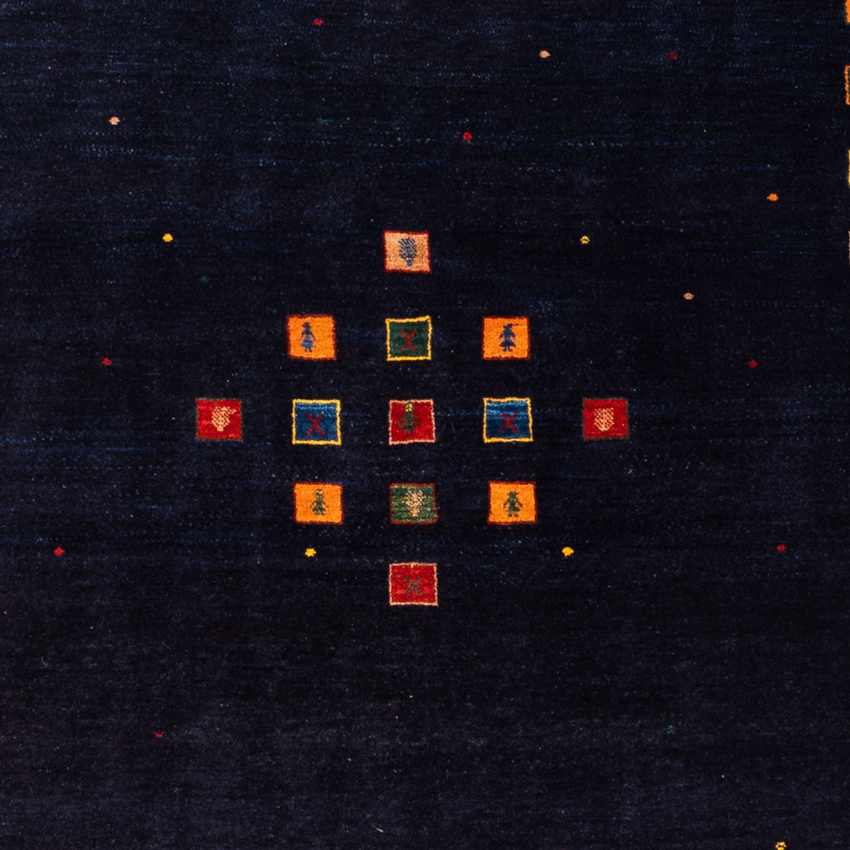 Alfombra Gabbeh - Persa - 216 x 158 cm - azul oscuro