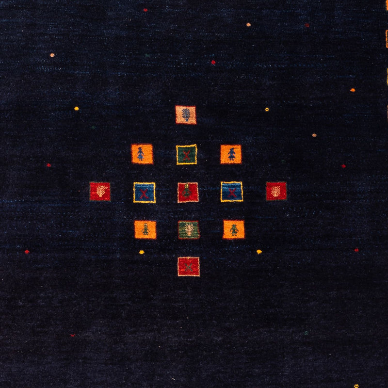 Alfombra Gabbeh - Persa - 216 x 158 cm - azul oscuro