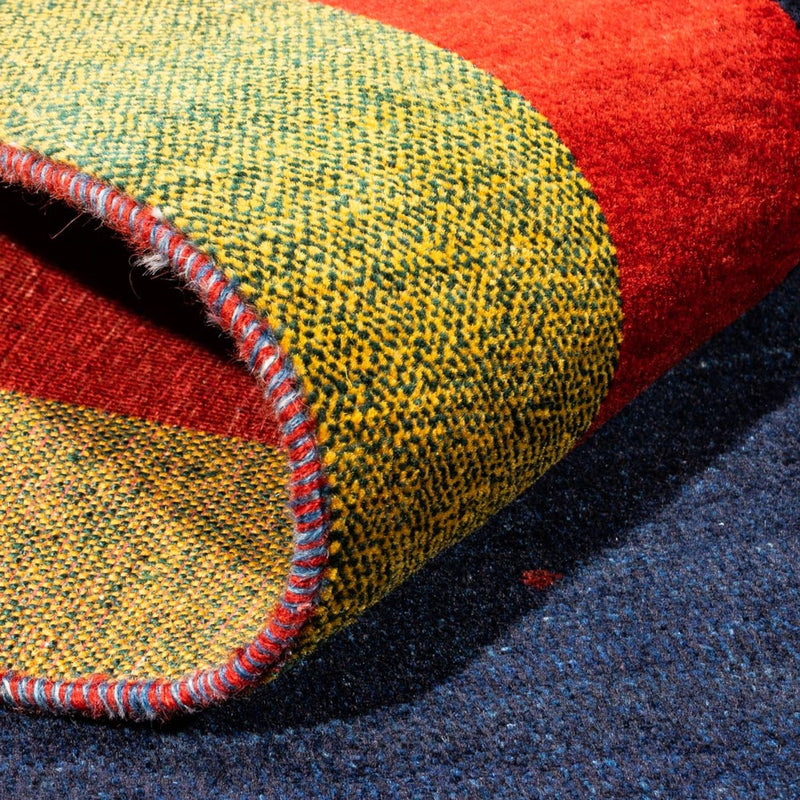 Alfombra Gabbeh - Persa - 216 x 158 cm - azul oscuro