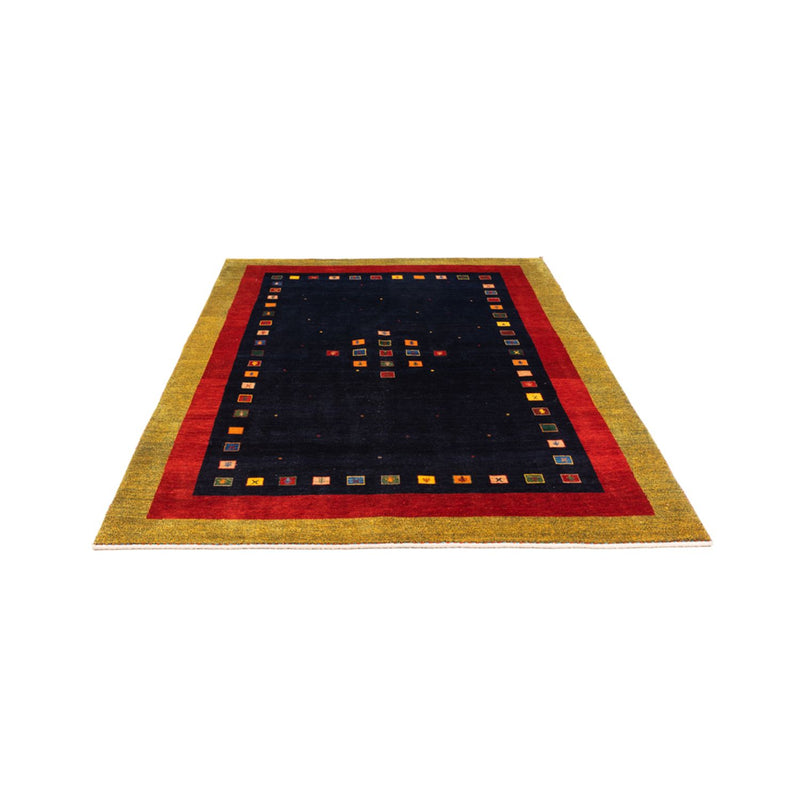 Alfombra Gabbeh - Persa - 216 x 158 cm - azul oscuro