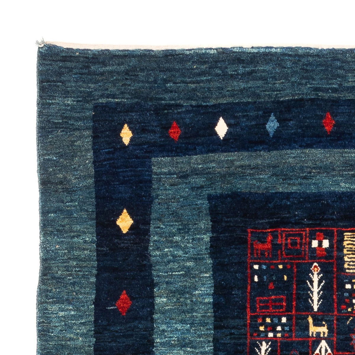 Alfombra Gabbeh - Persa - 173 x 124 cm - azul