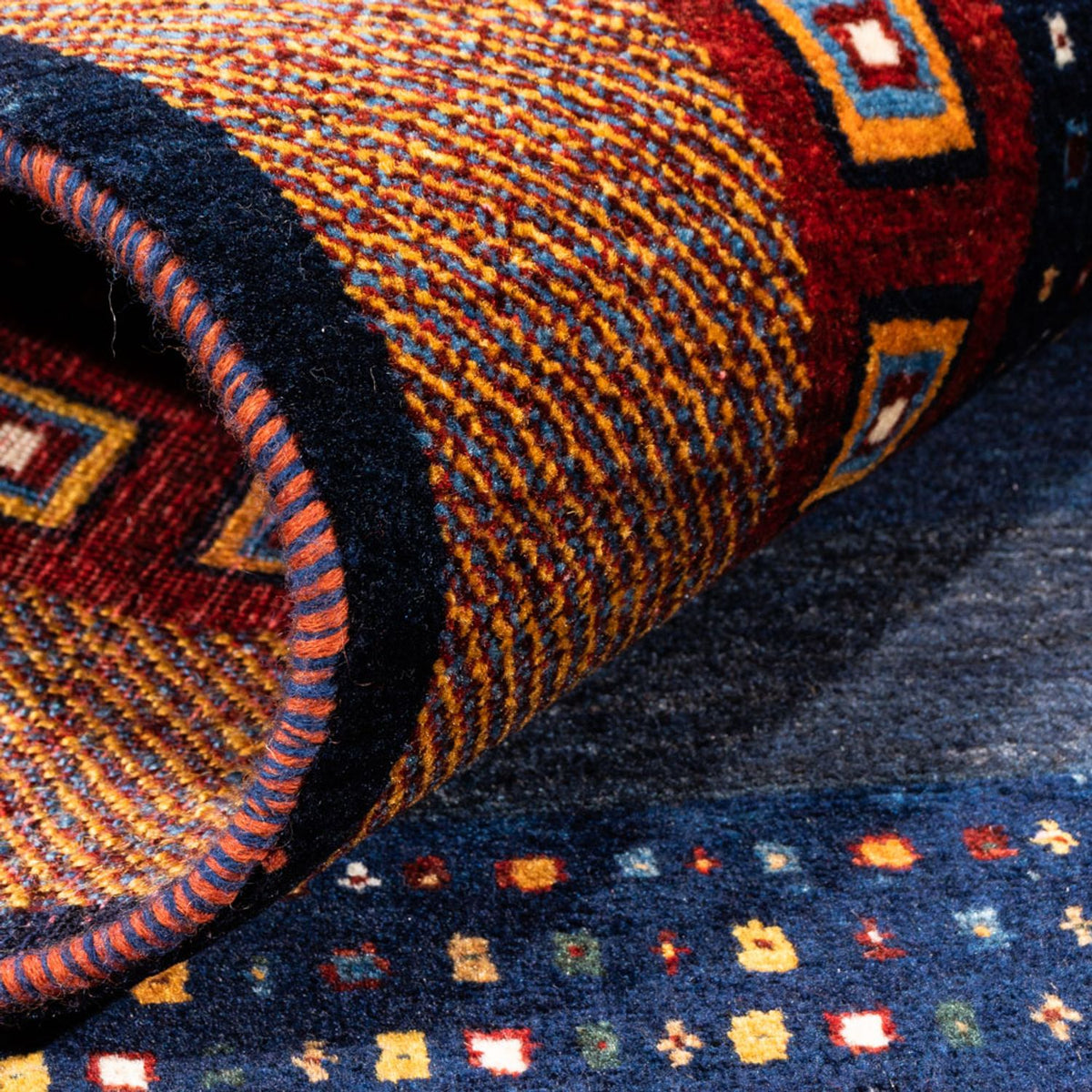 Alfombra Gabbeh - Persa - 150 x 100 cm - azul