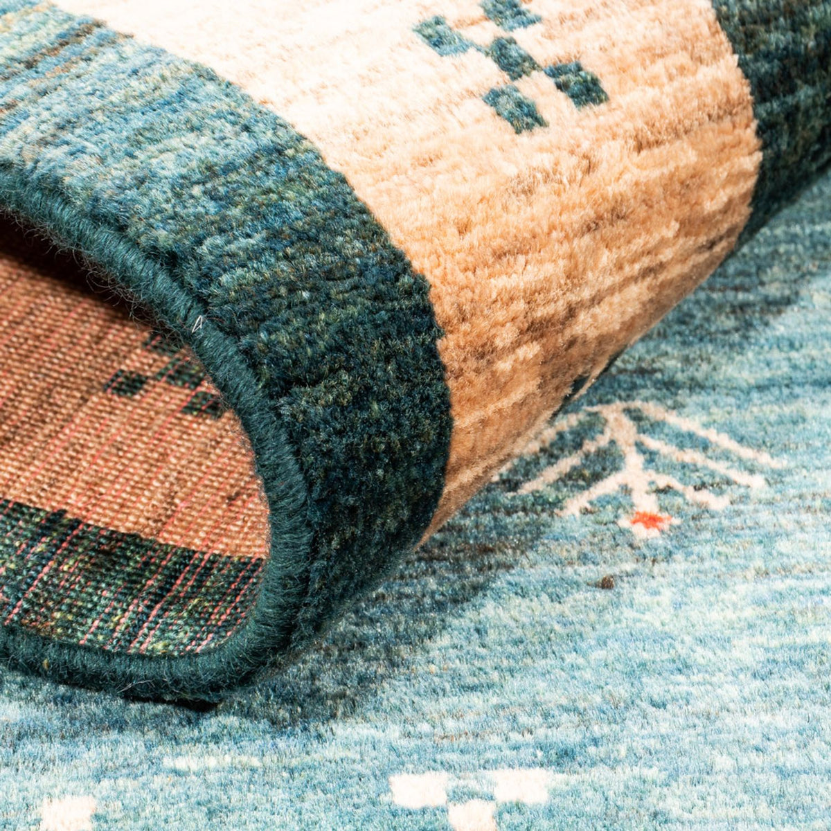 Alfombra Gabbeh - Persa - 146 x 102 cm - verde