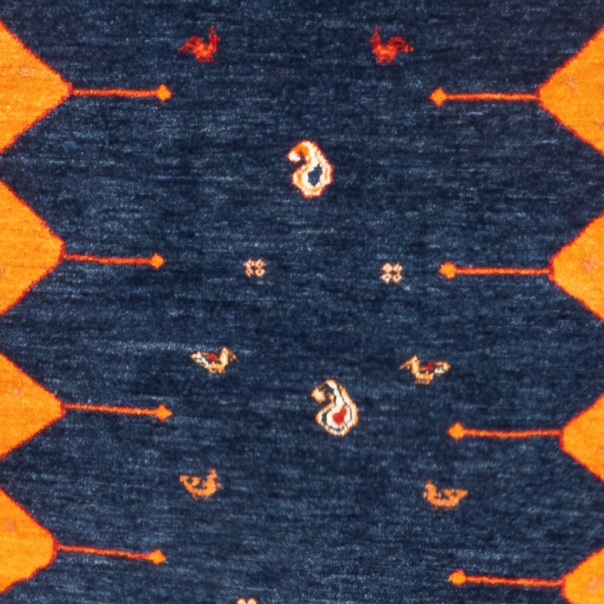 Alfombra Gabbeh - Persa - 164 x 103 cm - azul oscuro