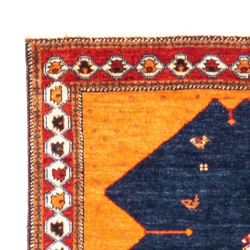 Alfombra Gabbeh - Persa - 164 x 103 cm - azul oscuro
