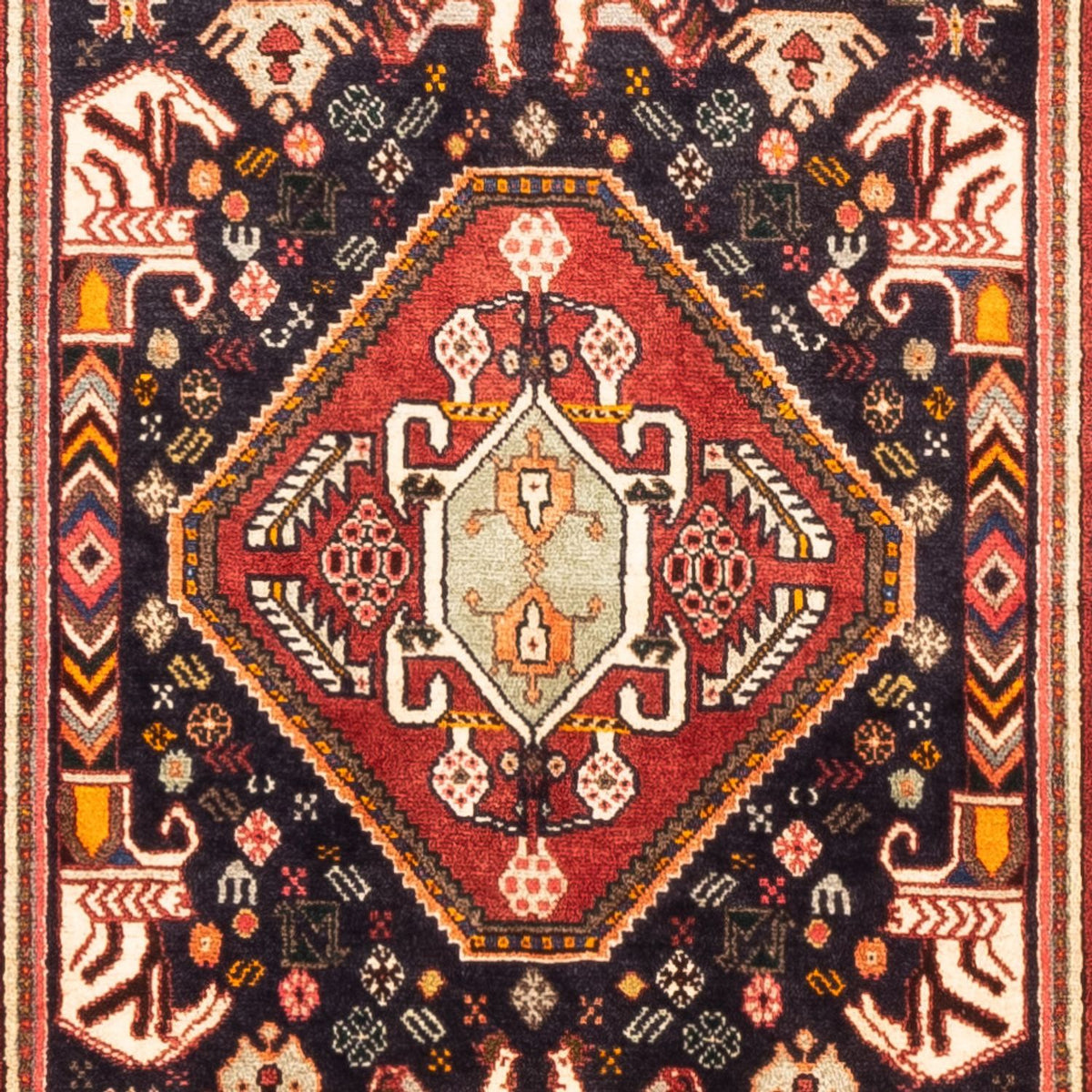 Alfombra de pasillo Alfombra persa - Nómada - 290 x 80 cm - azul oscuro