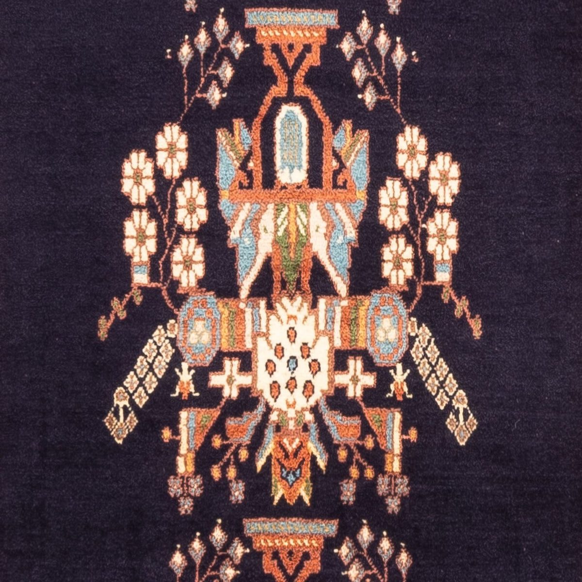 Alfombra de pasillo Alfombra persa - Nómada - 267 x 77 cm - azul oscuro