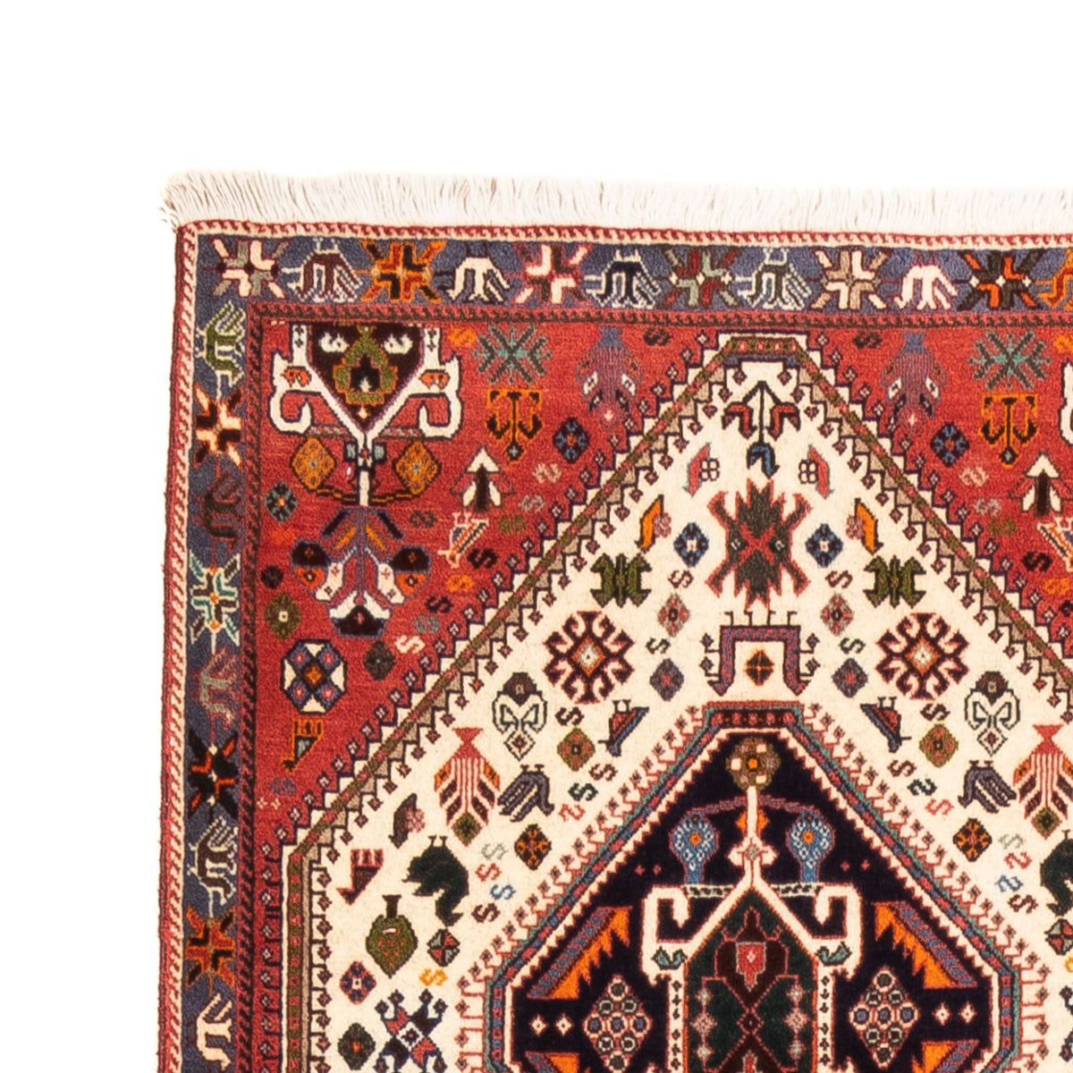 Alfombra de pasillo Alfombra persa - Nómada - 250 x 77 cm - crema