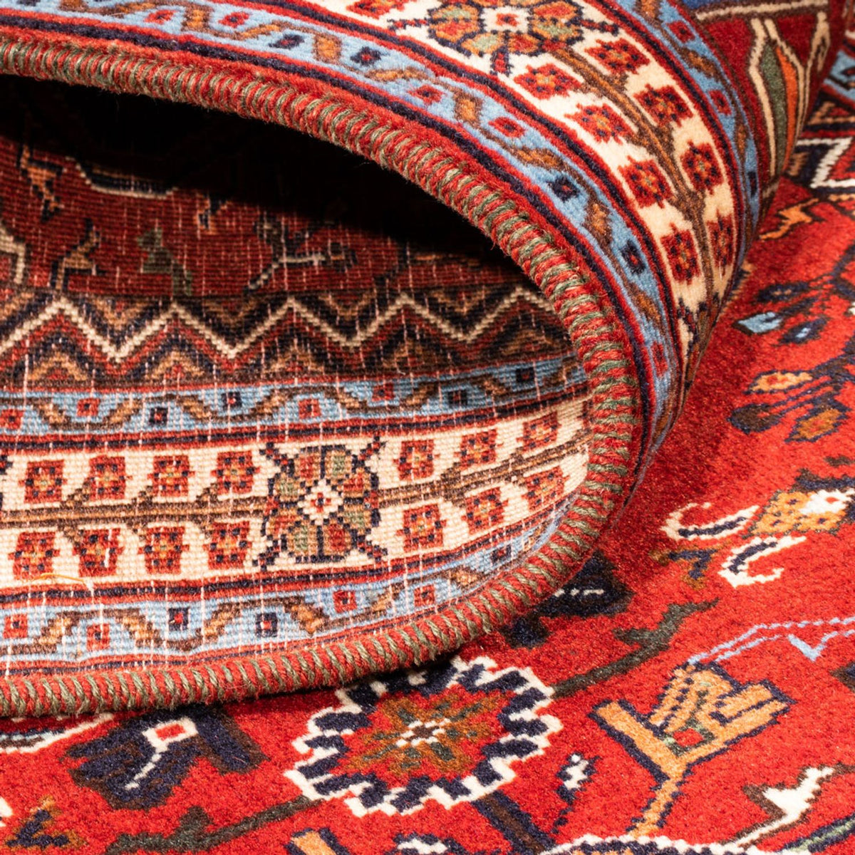 Alfombra de pasillo Alfombra persa - Nómada - 248 x 85 cm - rojo