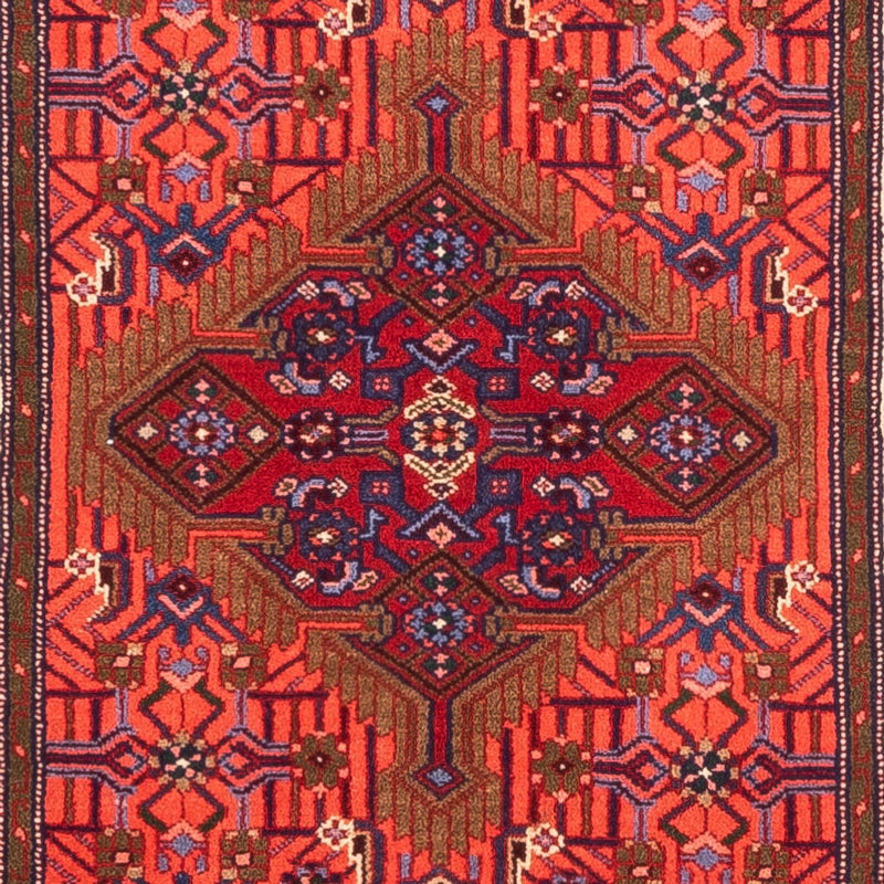 Alfombra de pasillo Alfombra persa - Nómada - 284 x 79 cm - rojo