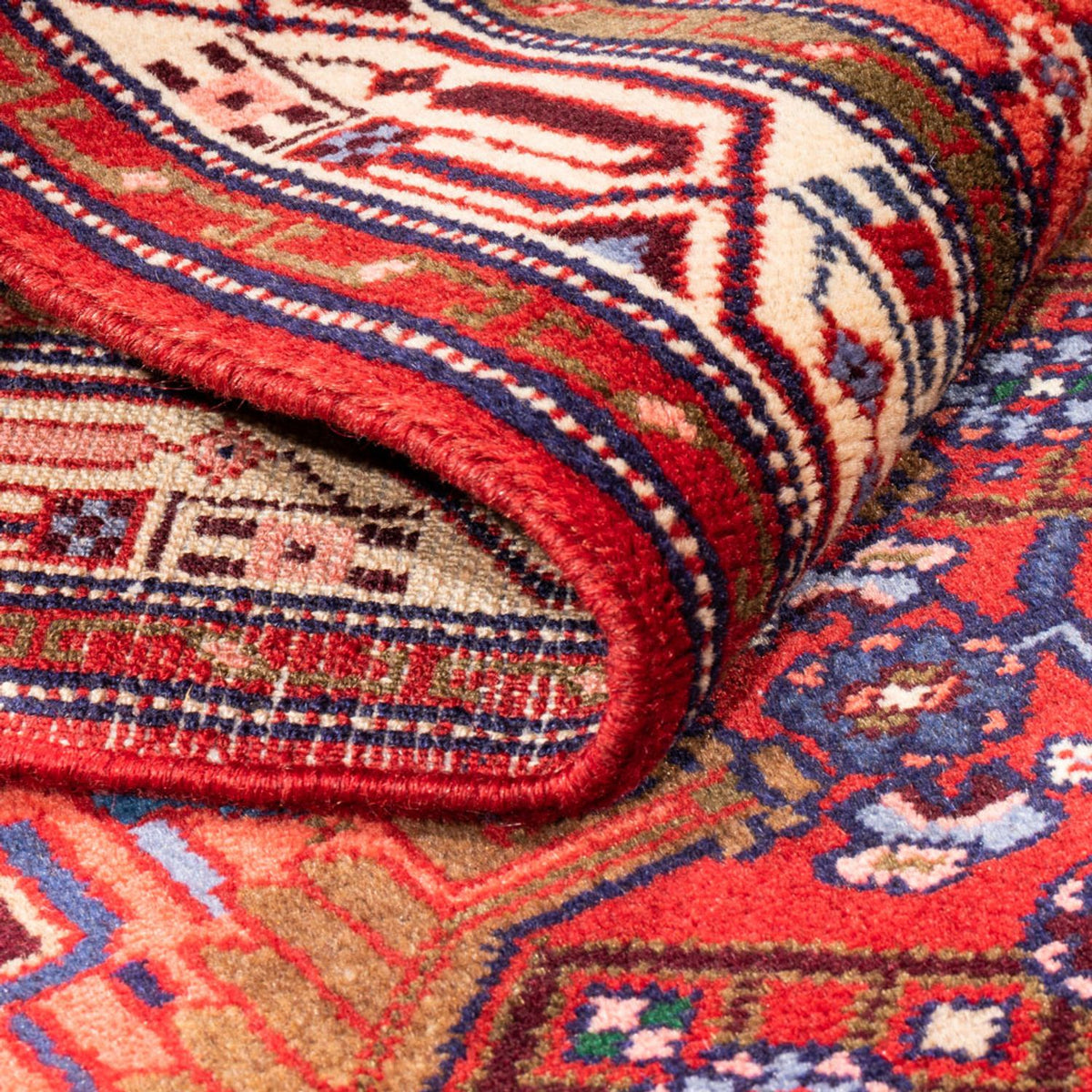 Alfombra de pasillo Alfombra persa - Nómada - 284 x 79 cm - rojo