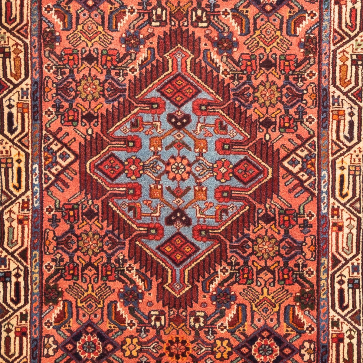 Alfombra de pasillo Alfombra persa - Nómada - 313 x 87 cm - rojo