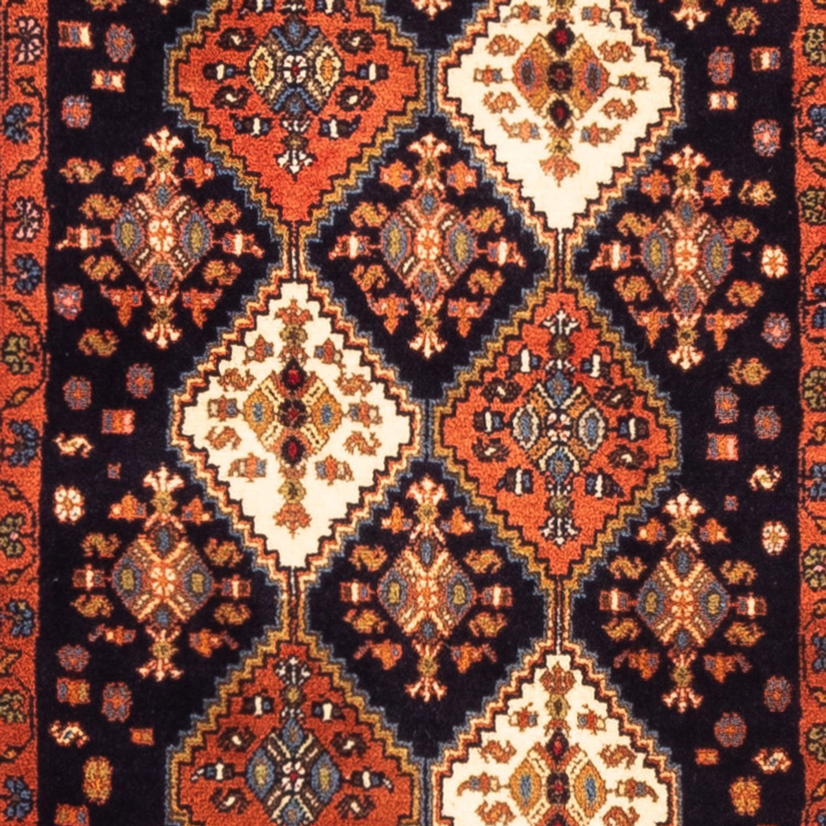 Alfombra de pasillo Alfombra persa - Nómada - 232 x 80 cm - azul oscuro